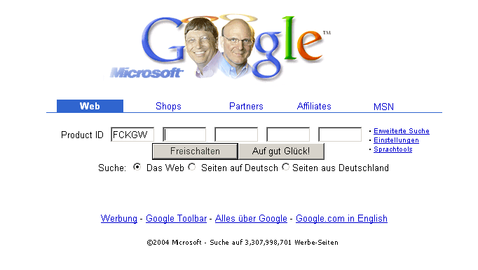Google  la sauce Microsoft